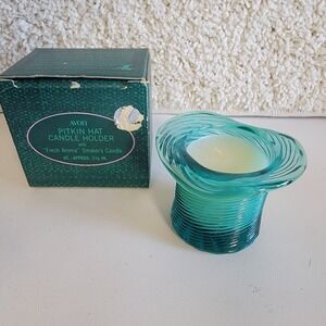 Vintage Avon Pitkin Hat Candle Holder "Fresh Aroma" Smoker's Candle NOS New